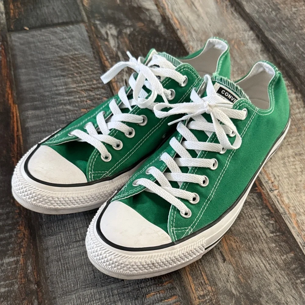 Green Converse Low-Top Sneakers mens size 11 - Picture 2 of 9